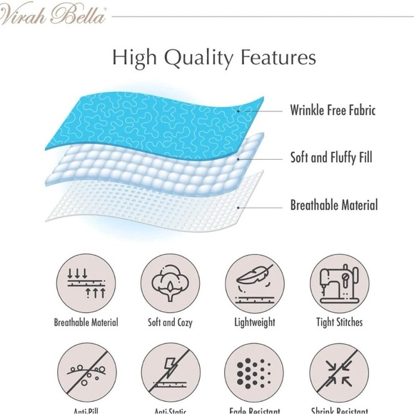 Virah Bella, Mountain Trails, Lightweight King Quilt Set, BONUS 2 XTRA PILLOWS - Picture 4 of 8